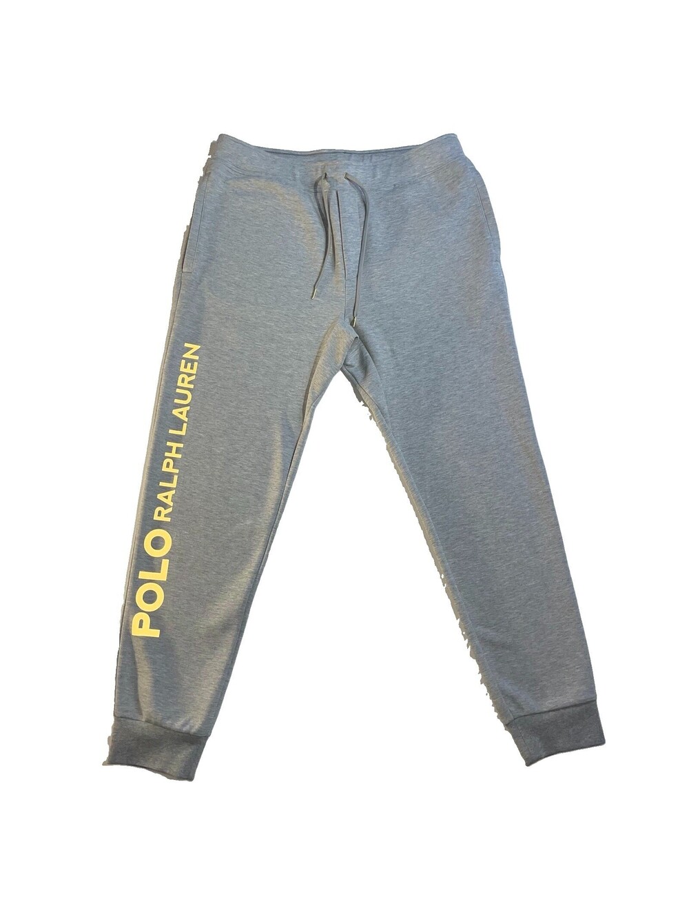 Polo Ralph Lauren Men's Gray Jogger Sweatpants Gold Hardware Size Large L